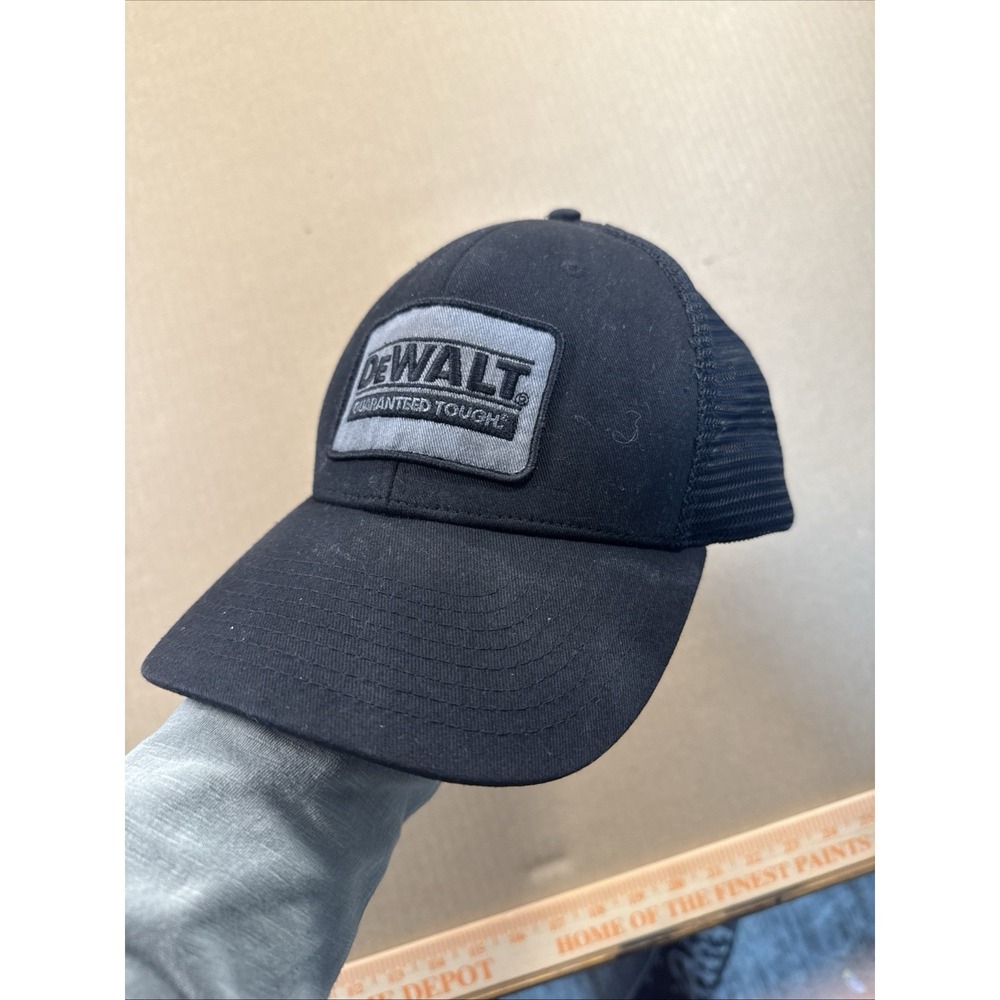Dewalt Tools Guaranteed‎ Tough Hat Cap Snapback Adjustable Black Mesh